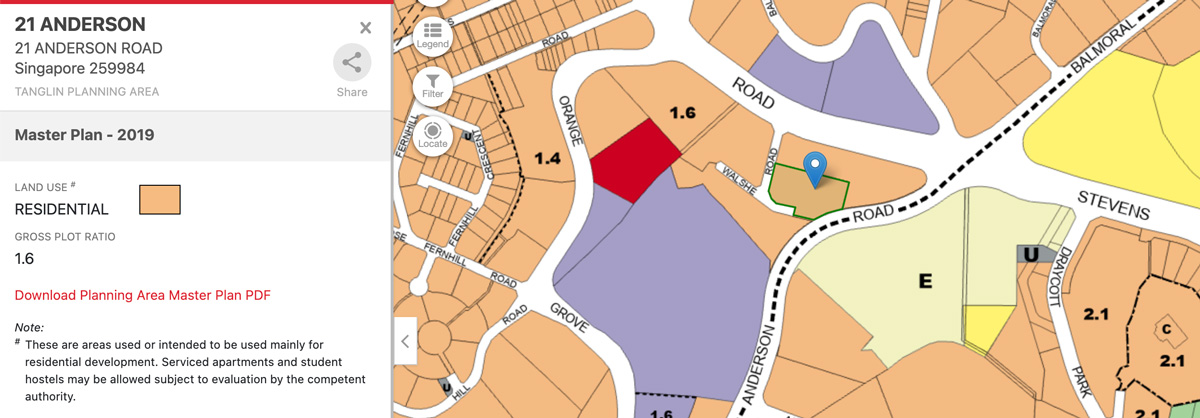 Grand Anderson Location Map